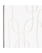 Décoration murale 83x123cm lignes abstraites n°2/ cadre blanc