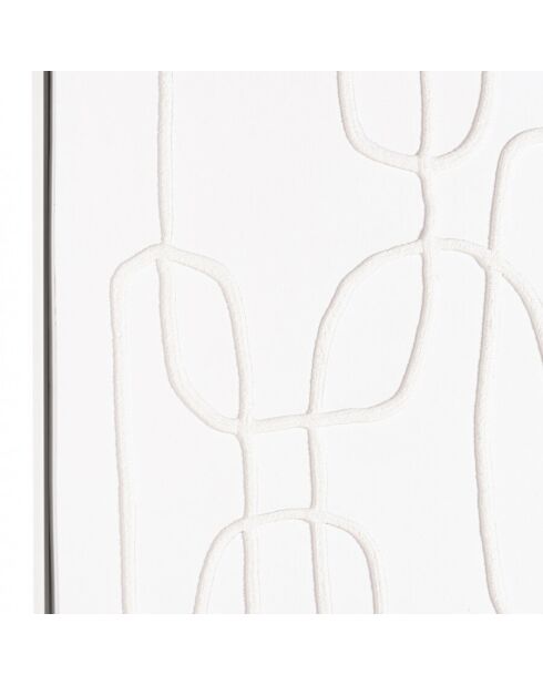 Décoration murale 83x123cm lignes abstraites n°2/ cadre blanc