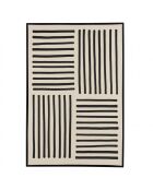 Décoration murale A - 83x123cm lignes abstraites/ cadre noir