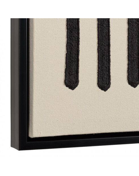 Décoration murale A - 83x123cm lignes abstraites/ cadre noir