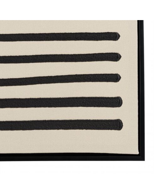 Décoration murale A - 83x123cm lignes abstraites/ cadre noir
