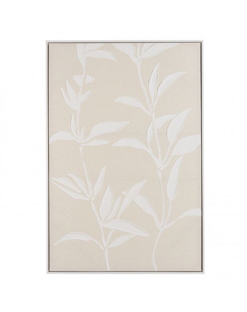 Décoration murale 83x123cm motifs fleurs n°2/ cadre naturel