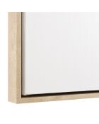 Décoration murale 83x123cm formes abstraites blanches en relief