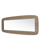 Miroir rectangulaire angles arrondis 120x40cm couleur mocha