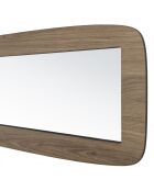 Miroir rectangulaire angles arrondis 120x40cm couleur mocha