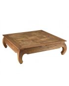 Table opium 120x120cm en teck recyclé plateau mosaïque SIXTINE