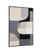 Décoration murale 83x123cm formes abstraites n°2/ cadre noir