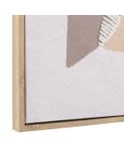 Décoration murale 63x93cm formes abstraites n°1/ cadre naturel