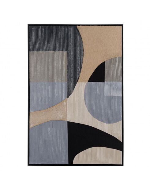 Décoration murale 83x123cm formes abstraites n°1/ cadre noir