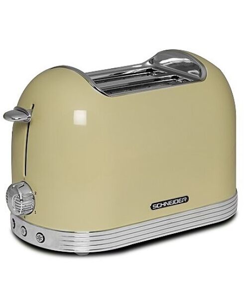 Grille-pain 2 Fentes Vintage Crème Modèle SCTO2CR