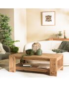 Table basse rectangulaire 132x71cm bois