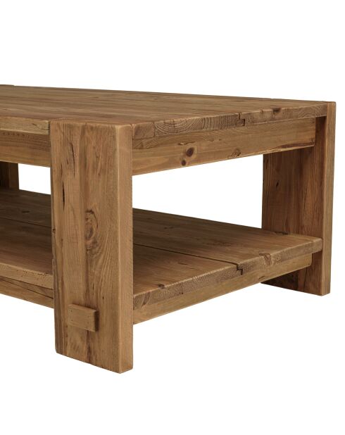 Table basse rectangulaire 132x71cm bois