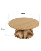 90cm runder Couchtisch aus Mindiholz