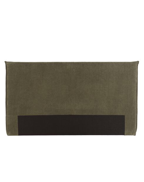 Cabecero acolchado para camas de pana 160/180 cm verde