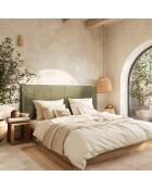 Cabecero acolchado para camas de pana 160/180 cm verde