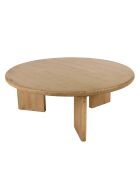 Table basse ronde 80cm en bois de mindi