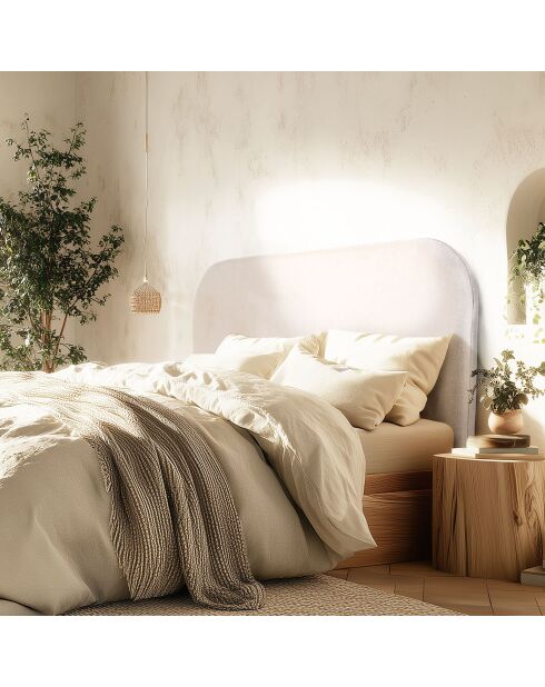 Tête de lit rembourrée pour lits 140/160cm couleur beige