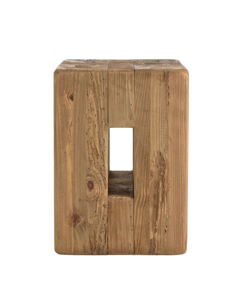 Tabouret carré 30x30cm bois