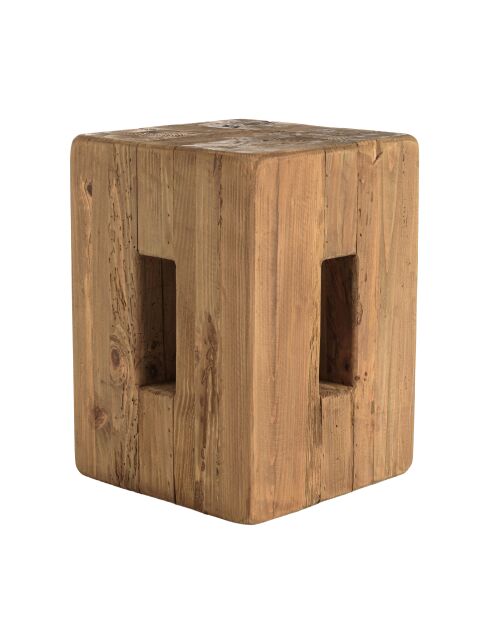 Tabouret carré 30x30cm bois