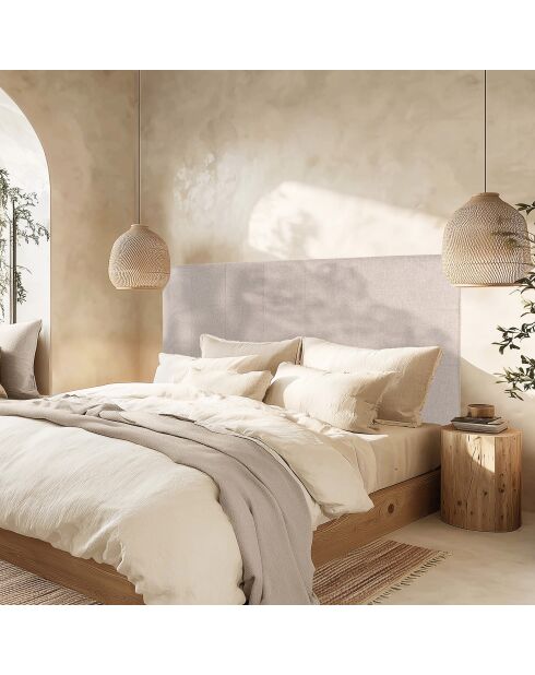 Tête de lit rembourrée pour lits 160/180cm grise