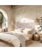 Tête de lit rembourrée pour lits 160/180cm grise