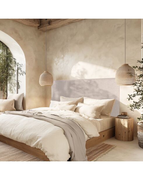 Tête de lit rembourrée pour lits 160/180cm grise