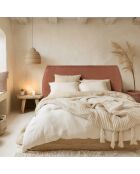 Tête de lit rembourrée pour lits 140/160cm couleur terracotta