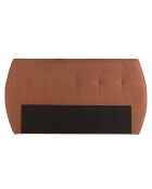 Tête de lit rembourrée pour lits 140/160cm couleur terracotta