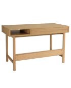 Bureau couleur naturelle 1 tiroir décor motif arrondi 1 niche