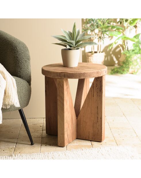 Tabouret rond 40x40cm bois