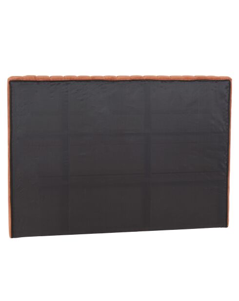 Tête de lit rembourrée pour lits 140/160cm velours orange