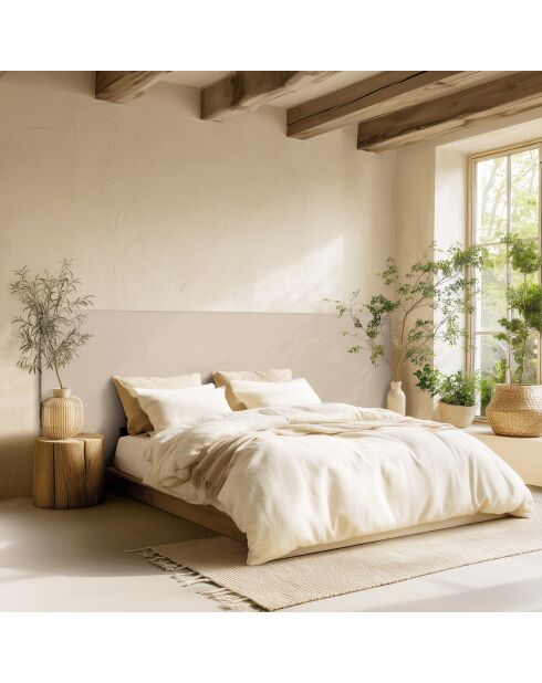 Tête de lit rembourrée pour lits 160/180cm couleur lin