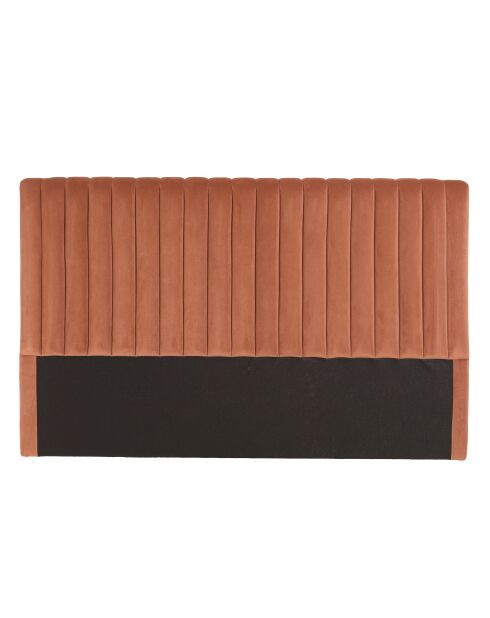 Tête de lit rembourrée pour lits 160/180cm velours orange