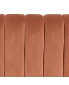 Tête de lit rembourrée pour lits 160/180cm velours orange
