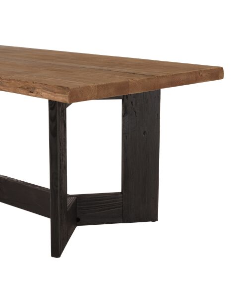 Table à manger rect. 220x100cm bois