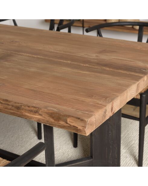 Table à manger rect. 220x100cm bois