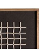 Décoration murale 82x122cm cadrillage sur fond noir