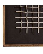 Décoration murale 82x122cm cadrillage sur fond noir