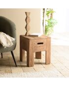 Tabouret carré 35x35cm bois