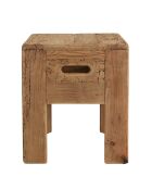 Tabouret carré 35x35cm bois