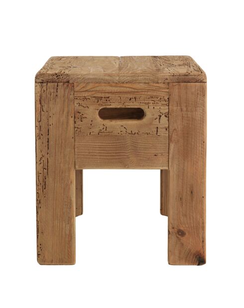 Tabouret carré 35x35cm bois