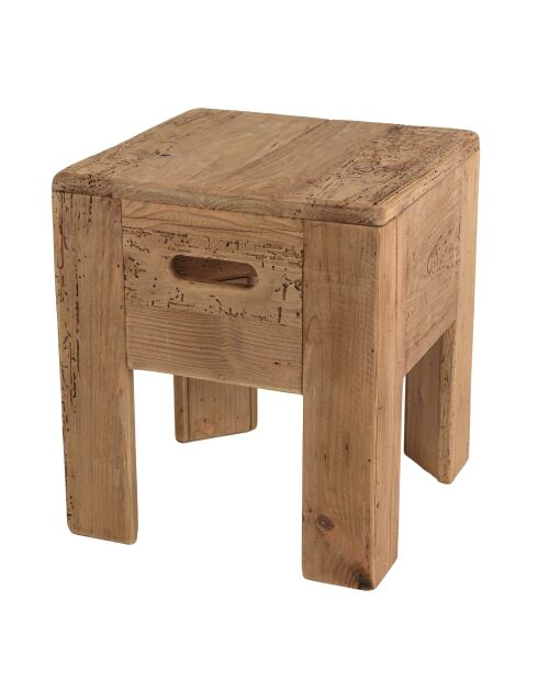 Tabouret carré 35x35cm bois