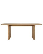 Decoración de mesa de comedor rectangular L200 y roble natural