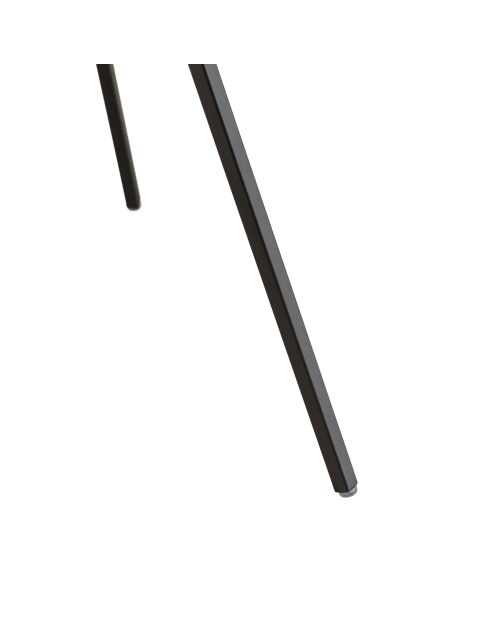 Table d'appoint ronde 45x45cm bois Pin recyclé pieds métal noir