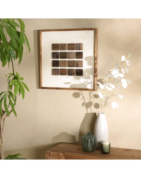 Décoration murale n°2 - 62x62cm motifs géométriques