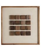 Décoration murale n°2 - 62x62cm motifs géométriques