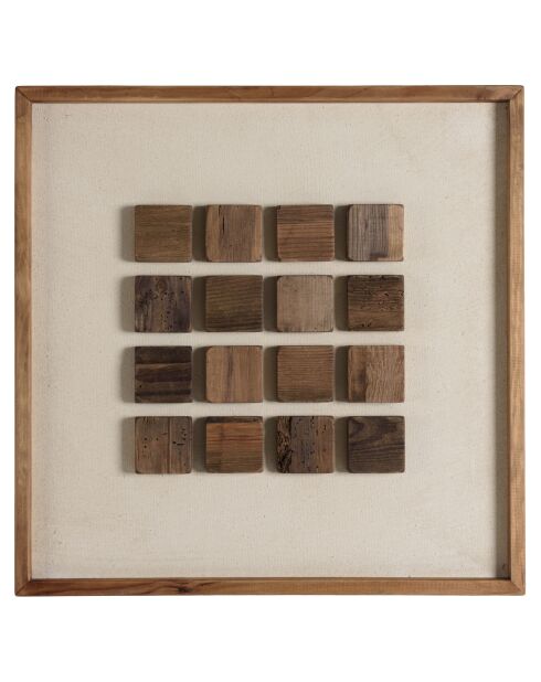 Décoration murale n°2 - 62x62cm motifs géométriques