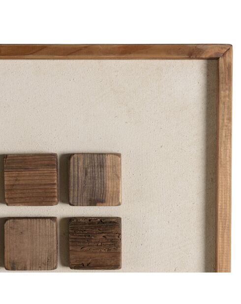 Décoration murale n°2 - 62x62cm motifs géométriques