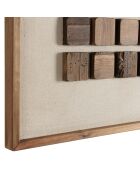 Décoration murale n°2 - 62x62cm motifs géométriques