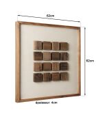 Décoration murale n°2 - 62x62cm motifs géométriques